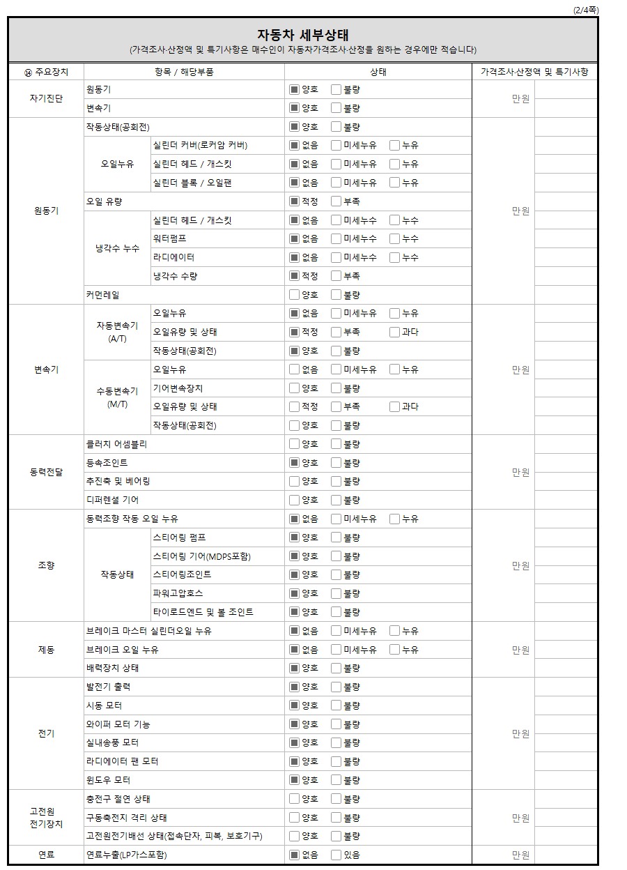 성능점검기록부 2/4